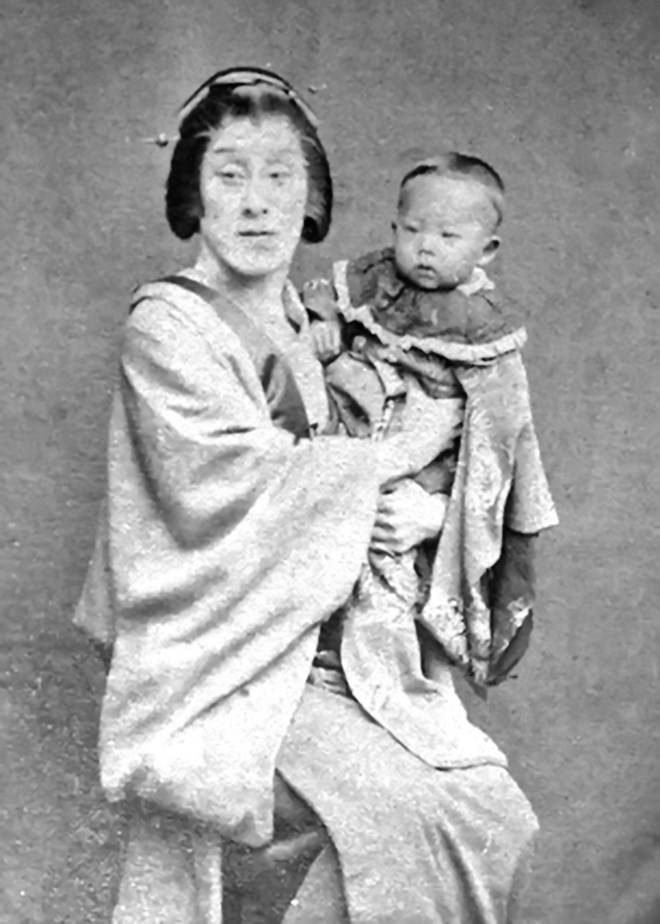 Phụ nữ Nhật Bản (1880). (Ảnh: KTS Đoàn Bắc cung cấp)