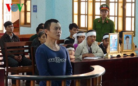 Hoàng Xuân Khoát tại phiên xét xử.