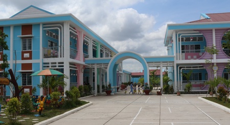 Trường Mẫu giáo Hiếu Nhơn vừa hoàn thành năm 2016.