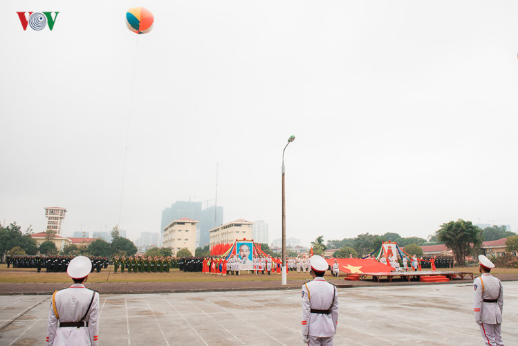 Chiều 7/3, buổi diễn tập diễu binh của các chiến sĩ thuộc Bộ Tư lệnh Cảnh sát cơ động đã được diễn ra tại Hà Nội.