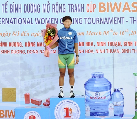Nguyễn Thị Thật (Gạo Hạt ngọc trời An Giang) sẽ mặc áo xanh chặng đua thứ hai.