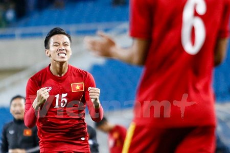 Đội tuyển Việt Nam trẻ hóa toàn diện trong đợt tập trung đầu tiên của năm 2017. (Ảnh: Minh Chiến/Vietnam+)