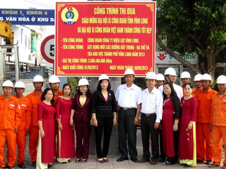 Một trong những công trình chào mừng Đại hội IX Công đoàn tỉnh và Đại hội XI Công đoàn Việt Nam