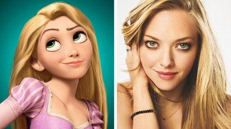 Công chúa tóc mây Rapunzel như được các họa sĩ lấy hình mẫu từ nữ diễn viên Amanda Seyfried