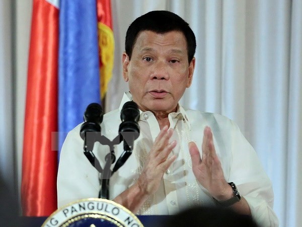 Tổng thống Philippines Rodrigo Duterte. (Ảnh: EPA/TTXVN)