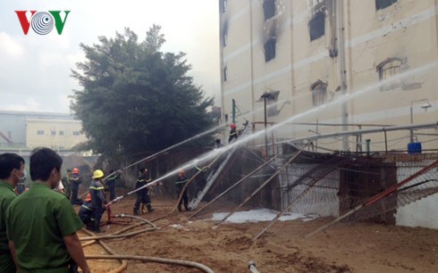 Vụ cháy ở Công ty Kwong Lung - Meko gây thiệt hại lớn về tài sản.