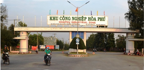 KCN Hòa Phú (Long Hồ) hiện đã được hoàn thiện kết cấu hạ tầng.