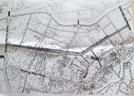 Bản đồ quy hoạch đường từ QL53 đến đường Võ Văn Kiệt.