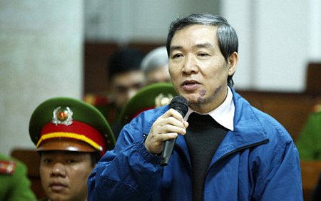 Bị cáo Dương Chí Dũng tại phiên toà phúc thẩm năm 2014