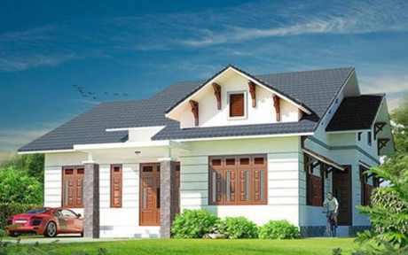 Để tiết kiệm chi phí, chủ nhà có thể thay phần mái ngói sang mái tôn