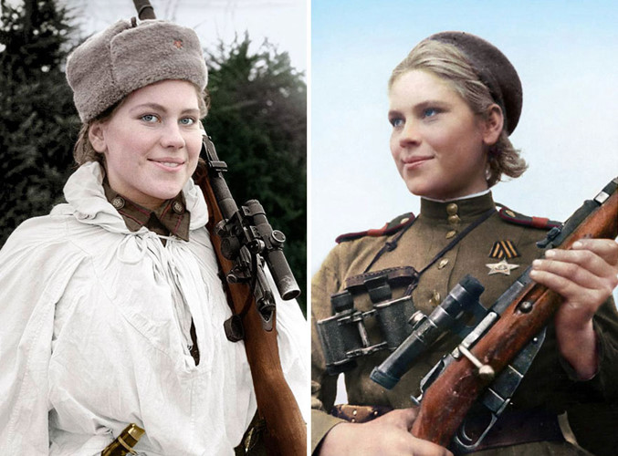 Nữ xạ thủ Roza Shanina đã giết tổng cộng 59 tên lính Đức Quốc xã khi chỉ mới 16 tuổi.