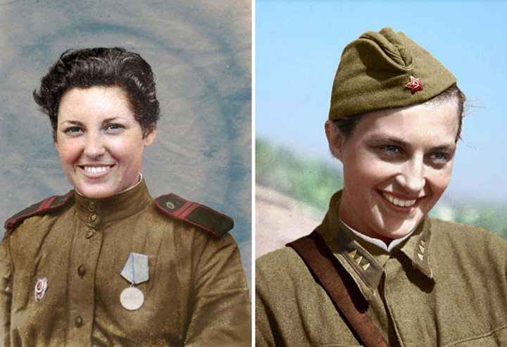 Ziba Ganiyeva, người gốc Azerbaijan và Uzbek, đã gia nhập đội quân Nga năm 18 tuổi.