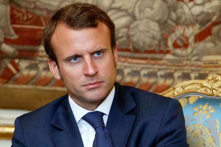 Macron từng làm Bộ trưởng Kinh tế trong chính phủ Pháp. Năm 2016 ông từ chức để ra tranh cử Tổng thống Pháp 2017 với tư cách ứng viên độc lập. Ảnh: Elpolitico.
