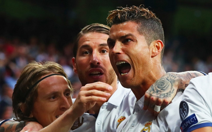 Trong khi đó, đây là chiến thắng thuyết phục của Real và Ronaldo là ngôi sao sáng nhất. Anh đã có được 103 bàn thắng ở sân chơi danh giá nhất châu Âu. (Ảnh: Getty)