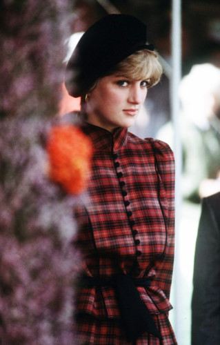 Công nương Diana trẻ trung và xinh đẹp trong bộ váy kẻ vào tháng 11/1981.