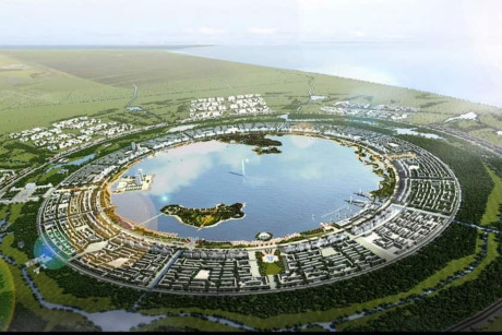 Thành phố mới Nam Hối, một thành phố ở Trung Quốc dự kiến được hoàn thiện vào năm 2020, sẽ là ngôi nhà của gần 1 triệu người. Các quan chức trông đội 450.000 người sẽ chuyển tới sinh sống, cùng với đó là 10 triệu du khách tới thăm khu vực rộng 277km2 này mỗi năm. (Nguồn: businessinsider.com)