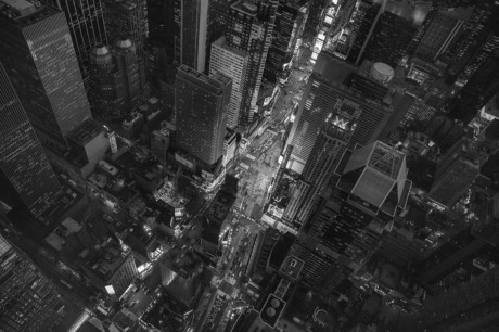 Toàn cảnh Quảng trường Thời đại ở Thành phố New York, Mỹ nhìn từ trên cao. (Nguồn: NatGeo)