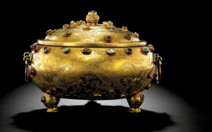 Chiếc lư vàng ba chân triều đại nhà Minh trị giá 14,2 triệu USD