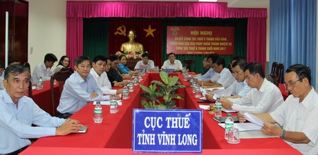 Cục Thuế tỉnh Vĩnh Long tham dự hội nghị trực tuyến 