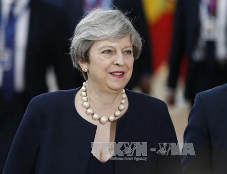 Thủ tướng Anh Theresa May. Ảnh: THX/TTXVN