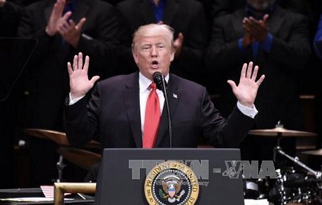 Tổng thống Mỹ Donald Trump tại thủ đô Washington ngày 1/7. Ảnh: EPA/TTXVN