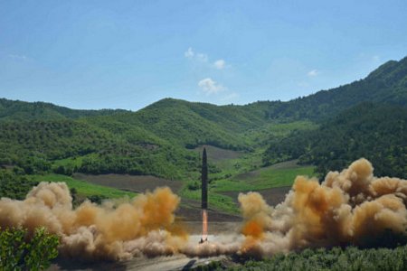  Hình ảnh vụ phóng tên lửa mới đây của Triều Tiên. (Nguồn: Reuters)