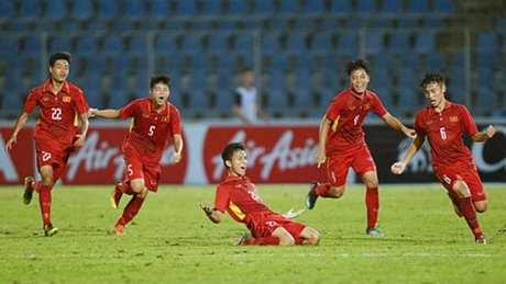 U15 Việt Nam xuất sắc vào chung kết U15 Đông Nam Á (Ảnh: VFF).