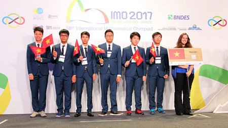 6 thí sinh đội tuyển quốc gia Việt Nam đều giành huy chương tại kỳ thi Olympic toán học quốc tế 2017