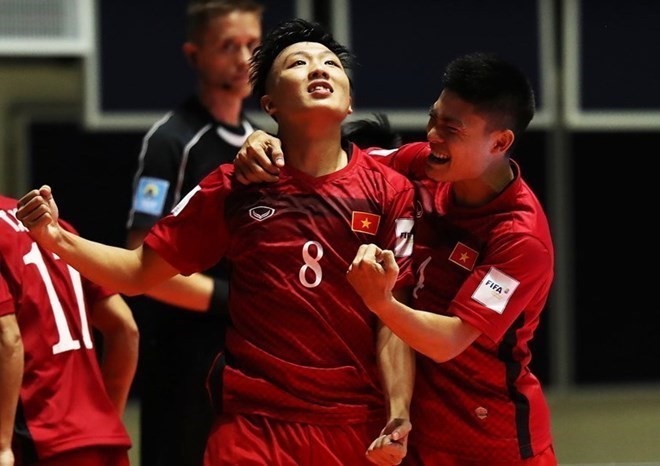 Tuyển bóng đá Futsal Việt Nam tại giải Futsal World Cup. (Nguồn: Getty Images)