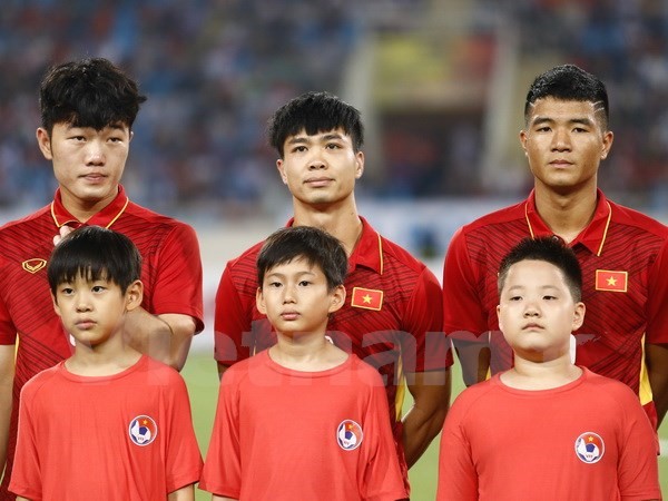 Với lứa Công Phượng, Xuân Trường, U22 Việt Nam được kỳ vọng sẽ giải “cơn khát vàng” SEA Games của bóng đá Việt Nam. (Ảnh: Minh Chiến/Vietnam+)