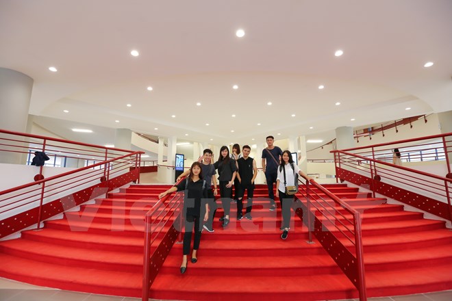  Khối giảng đường A2 chính thức mở cửa phục vụ các bạn sinh viên từ ngày 14/8 vừa qua. (Ảnh: Minh Sơn/Vietnam+)