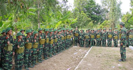 Cán bộ, chiến sĩ Tiểu đoàn 857 phát huy truyền thống hào hùng, lập thành tích xuất sắc cho đơn vị.