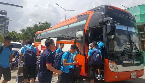 ĐT Việt Nam đã có mặt tại Campuchia chuẩn bị cho trận đấu tại Asian Cup 2019