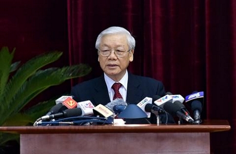 Tổng Bí thư Nguyễn Phú Trọng phát biểu khai mạc Hội nghị Trung ương 6.
