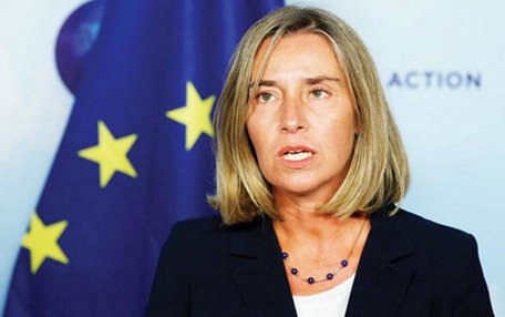 Ủy viên cấp cao phụ trách chính sách an ninh và đối ngoại của EU Federica Mogherini. (Ảnh: Arab News)