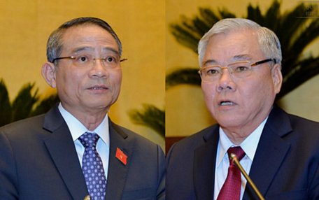Bộ trưởng Bộ GTVT Trương Quang Nghĩa và Tổng Thanh tra Chính phủ Phan Văn Sáu
