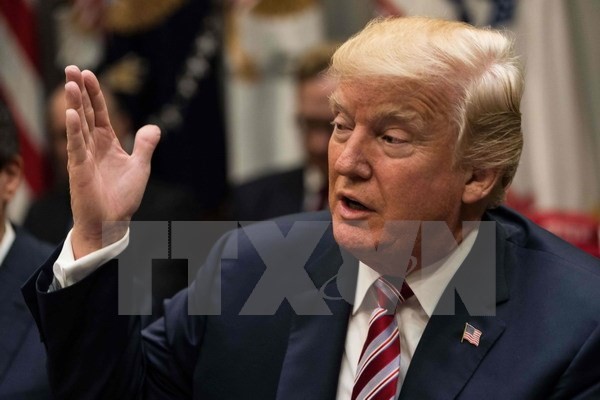 Tổng thống Mỹ Donald Trump trong một cuộc họp tại Washington ngày 31/10. (Nguồn: FP/TTXVN)