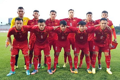 U19 Việt Nam giành vé sớm dự VCK U19 Châu Á 2018 tại Indonesia dù còn 1 trận chưa thi đấu. Ảnh: VFF