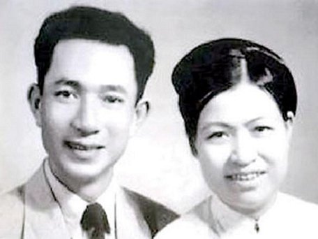 Vợ chồng cụ Hoàng Thị Minh Hồ thời trẻ. Nguồn: dantri.com.vn