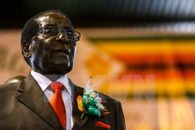 Tổng thống Zimbabwe Robert Mugabe trong một sự kiện tại Harare ngày 7/4/2016. (Nguồn: AFP/TTXVN)