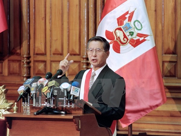 Ông Alberto Fujimori khi còn đảm đương chức Tổng thống Peru. (Nguồn: AFP/TTXVN)