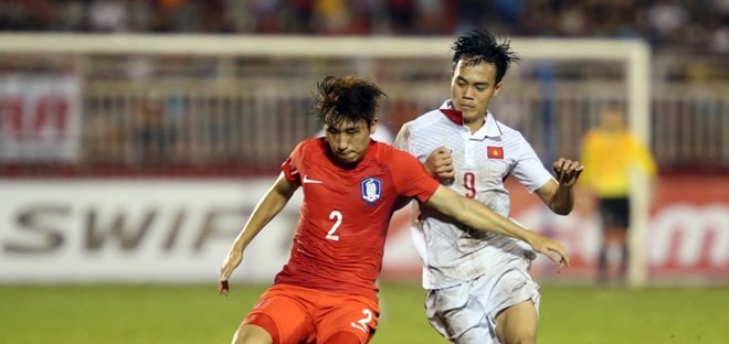 U23 Hàn Quốc và Việt Nam từng đối mặt ở vòng loại hồi tháng 7. (Ảnh: AFC)
