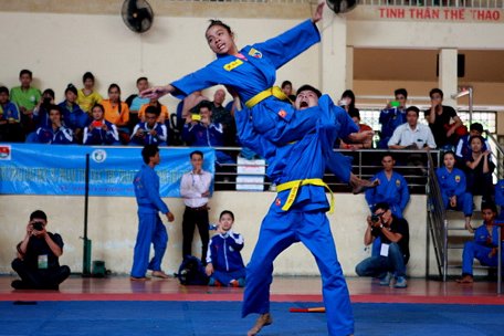 Những đòn thế đẹp mắt của vovinam võ Việt sẽ được trình diễn ở Đại hội thể thao sinh viên Đông Nam Á
