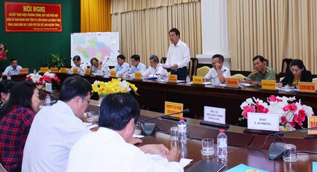 Phó Chủ tịch UBND tỉnh- Lữ Quang Ngời lưu ý: cần thực hiện tốt quy chế phối hợp và khắc phục những hạn chế
