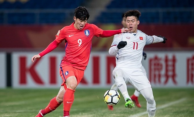 Ngay ở trận ra quân, U23 Việt Nam đã đụng Á quân U23 Hàn Quốc.