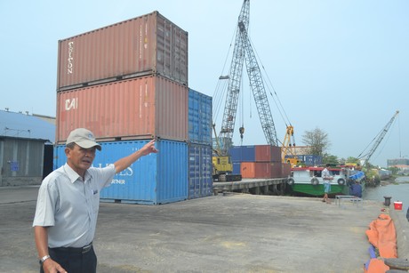 Cảng Vĩnh Long có khả năng có thể tiếp nhận tàu từ 5.000- 10.000 tấn.Ảnh: HOÀNG MINH