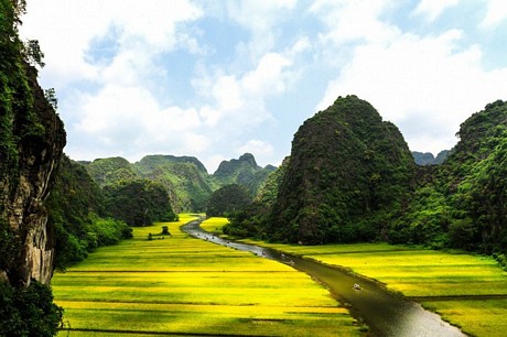 Cảnh đẹp ở Ninh Bình. Ảnh: Telegraph