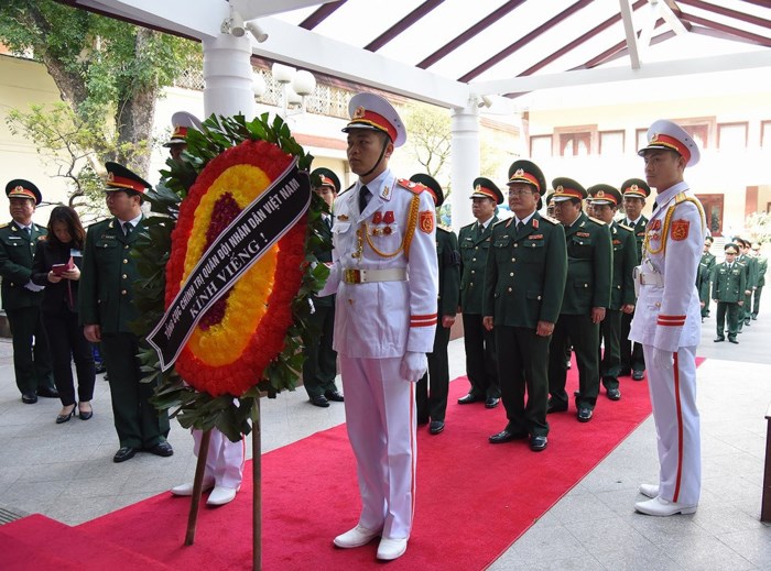 Đoàn Tổng cục Chính trị Quân đội Nhân dân Việt Nam. (Ảnh: Mạnh Hùng)