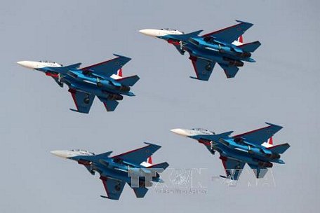 Máy bay Su-30SM của Nga. Ảnh: AFP/TTXVN