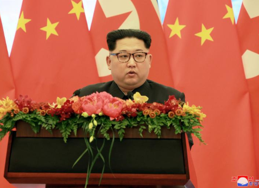 Trong cuộc hội đàm với Chủ tịch Tập Cận Bình, ông Kim Jong-un đã nhấn mạnh “cam kết phi hạt nhân hóa” và “bày tỏ sẵn sàng gặp Tổng thống Mỹ Donald Trump càng sớm càng tốt”. Ảnh: KCNA